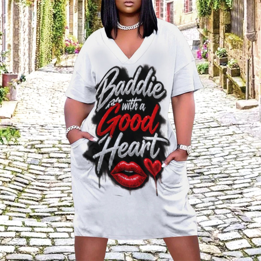 NDO & Co. Baddie with a Good Heart Pocket Dress