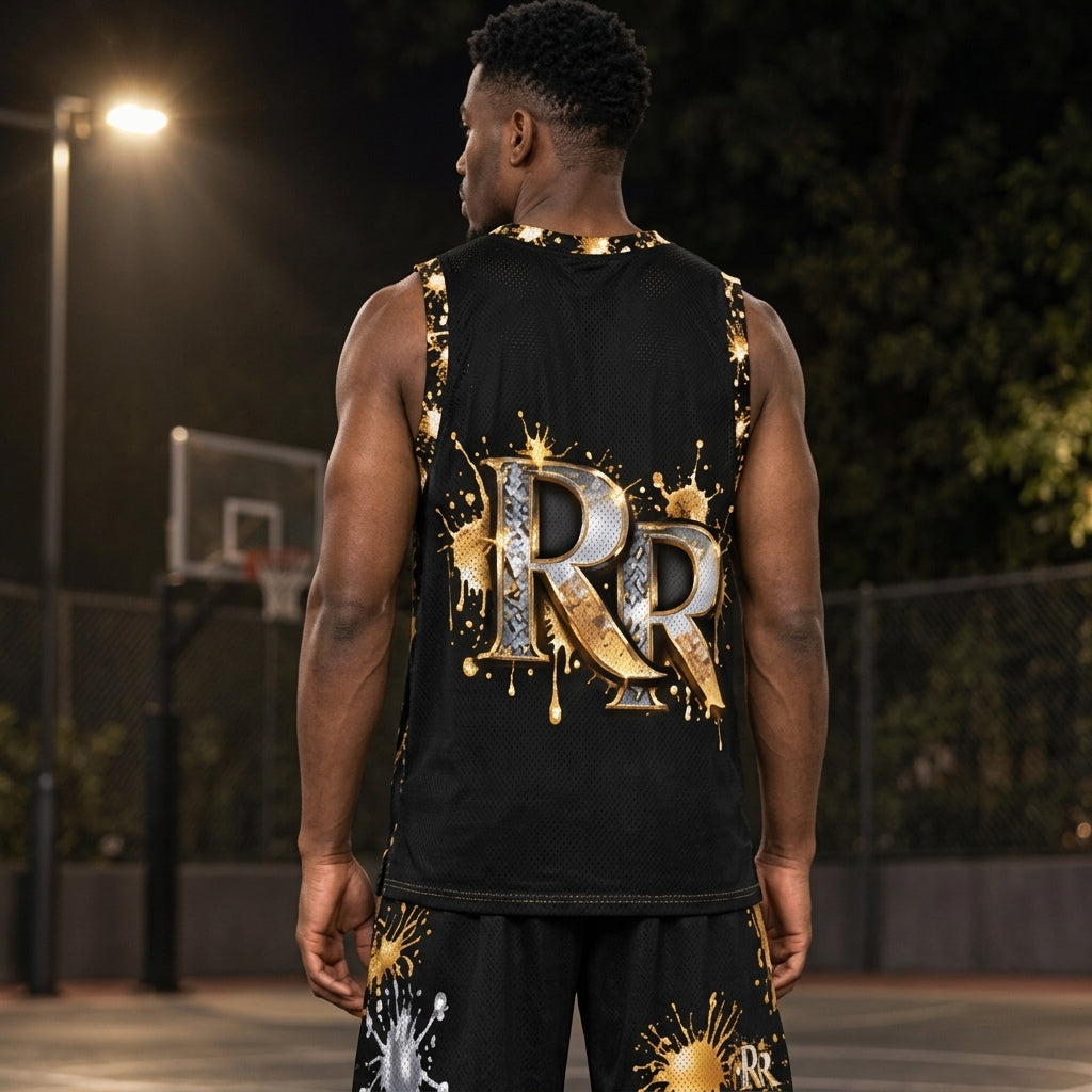 Raw & Ruthless Men's V Neck Basketball Suit