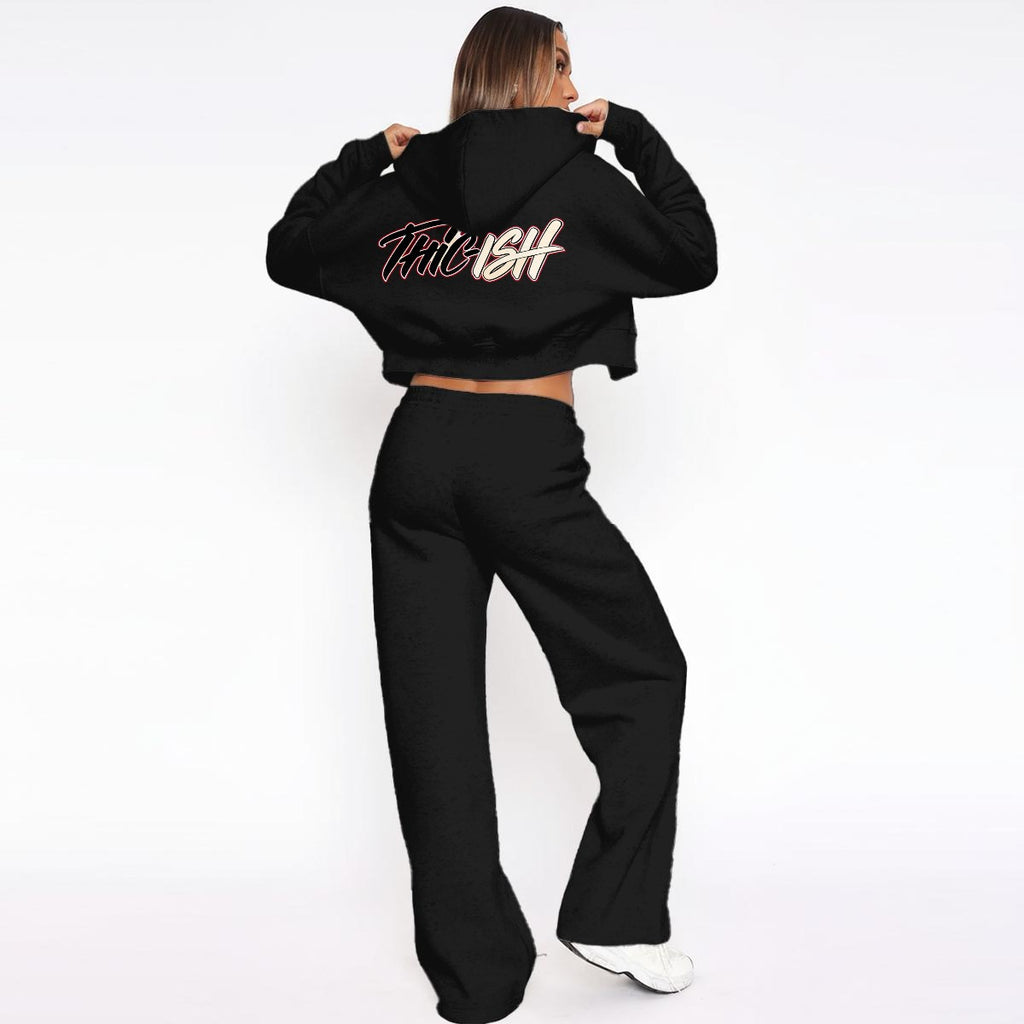 Thickish Women’s Tracksuit With Fleece