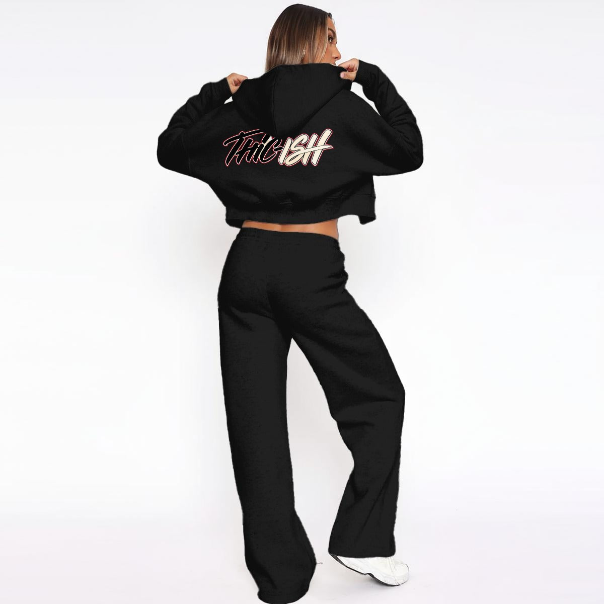 Thickish Women’s Tracksuit With Fleece