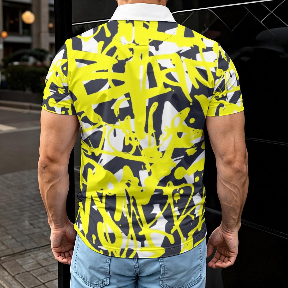 All-Over Print Men's Polo Shirt
