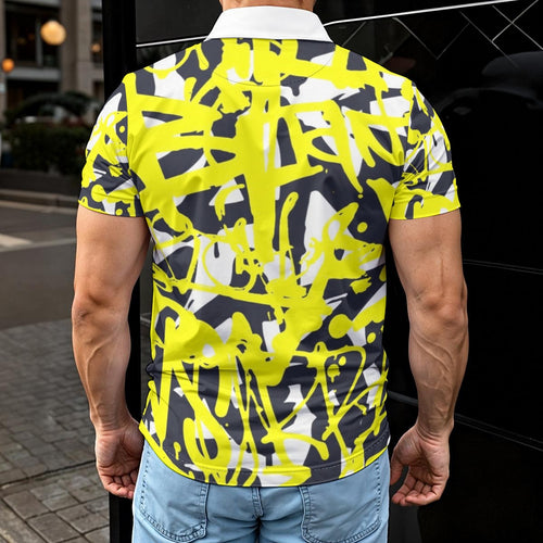 All-Over Print Men's Polo Shirt