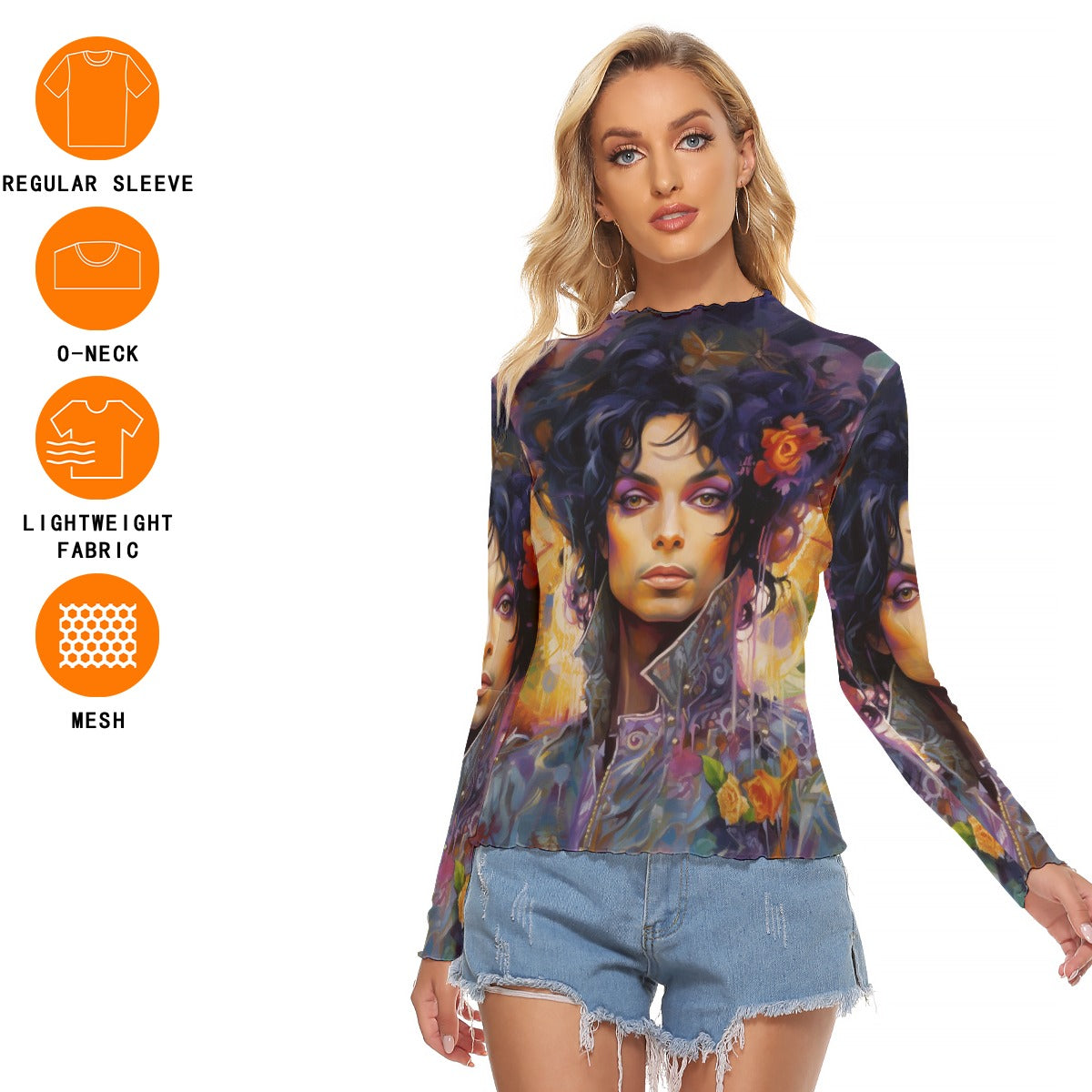 All-Over Print Women's Mesh T-shirt