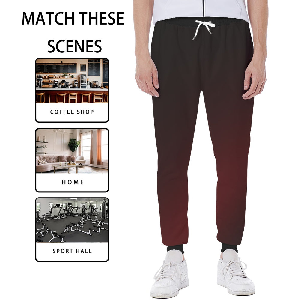Red Fade Men's Sweatpants