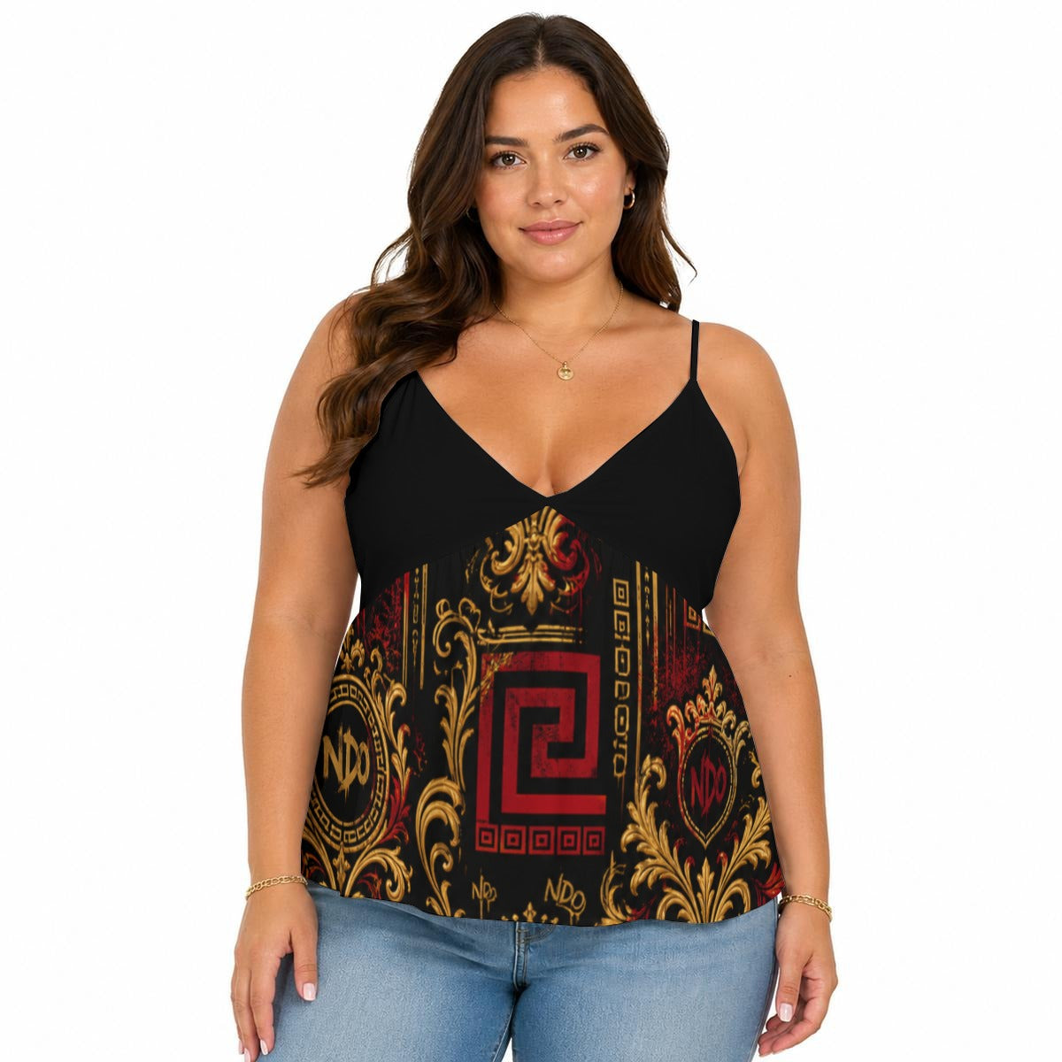 NDO Lux Women's Cami Peplum Top
