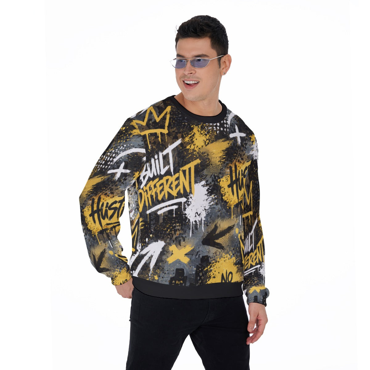 All-Over Print Men's Sweater