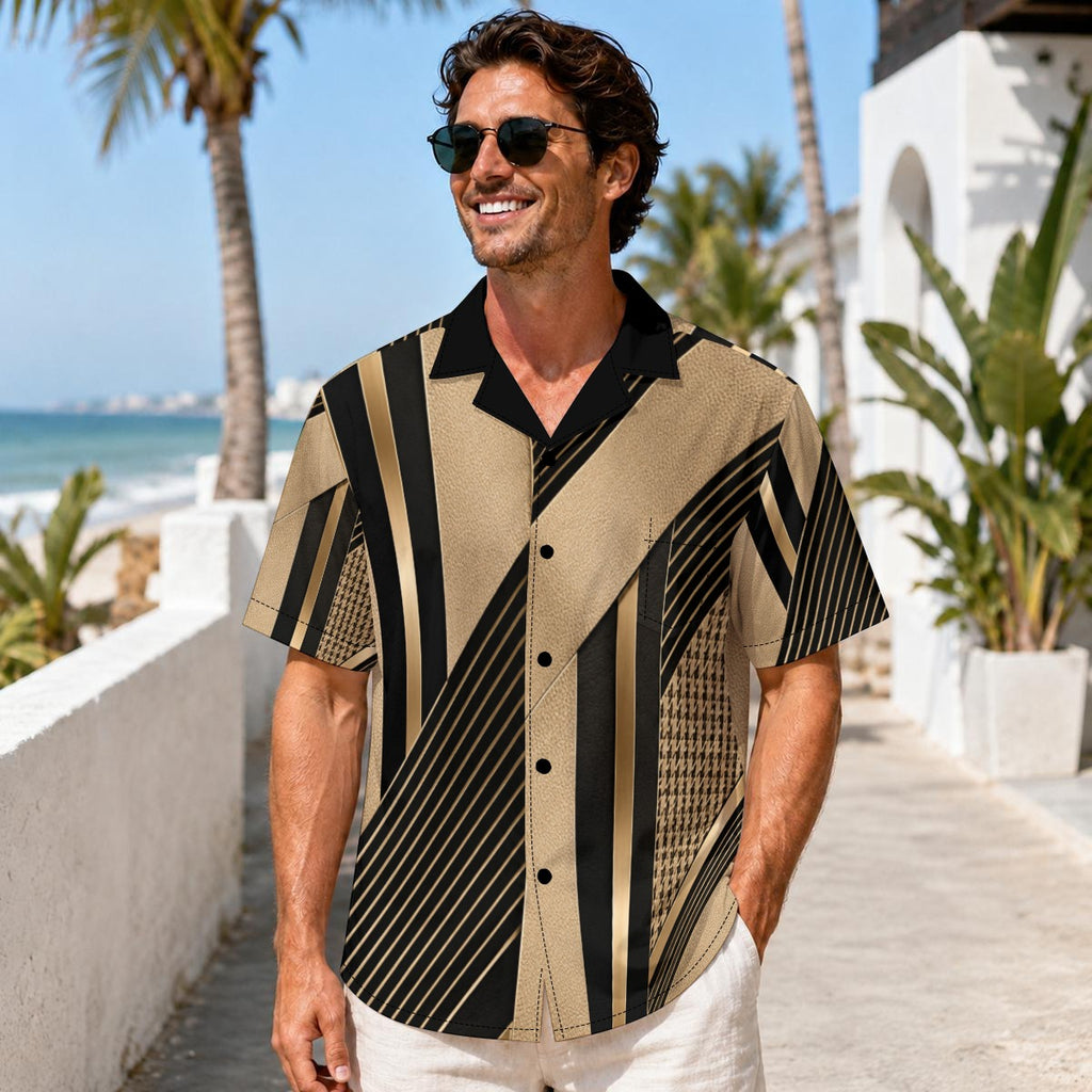 Giamore' Men's Hawaiian Shirt With Pocket