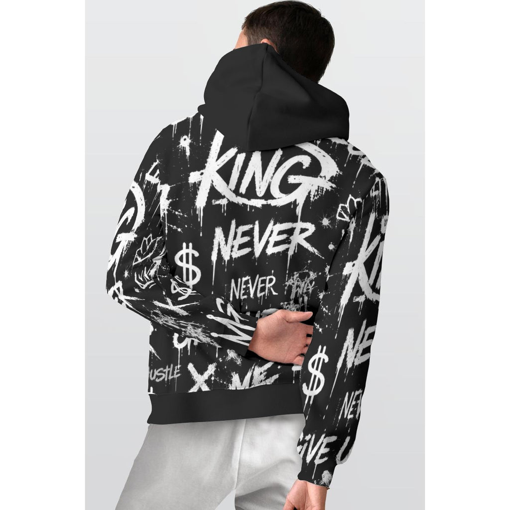 All-Over Print Men's Thicken Pullover Hoodie