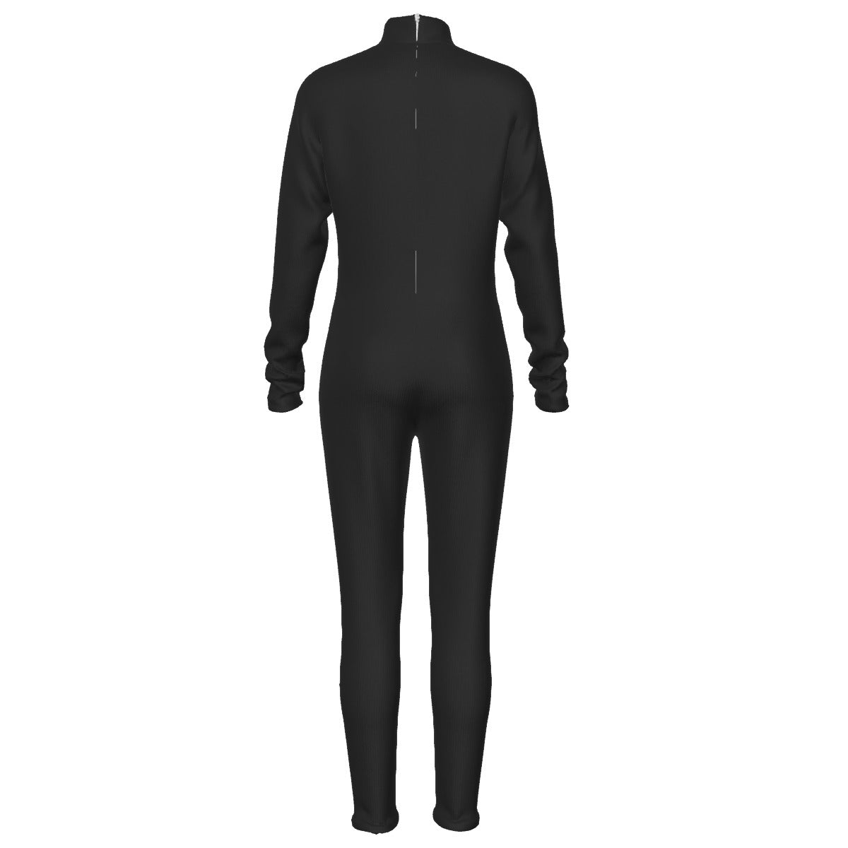 NDO Modern Women's Long-sleeved High-neck Jumpsuit With Zipper