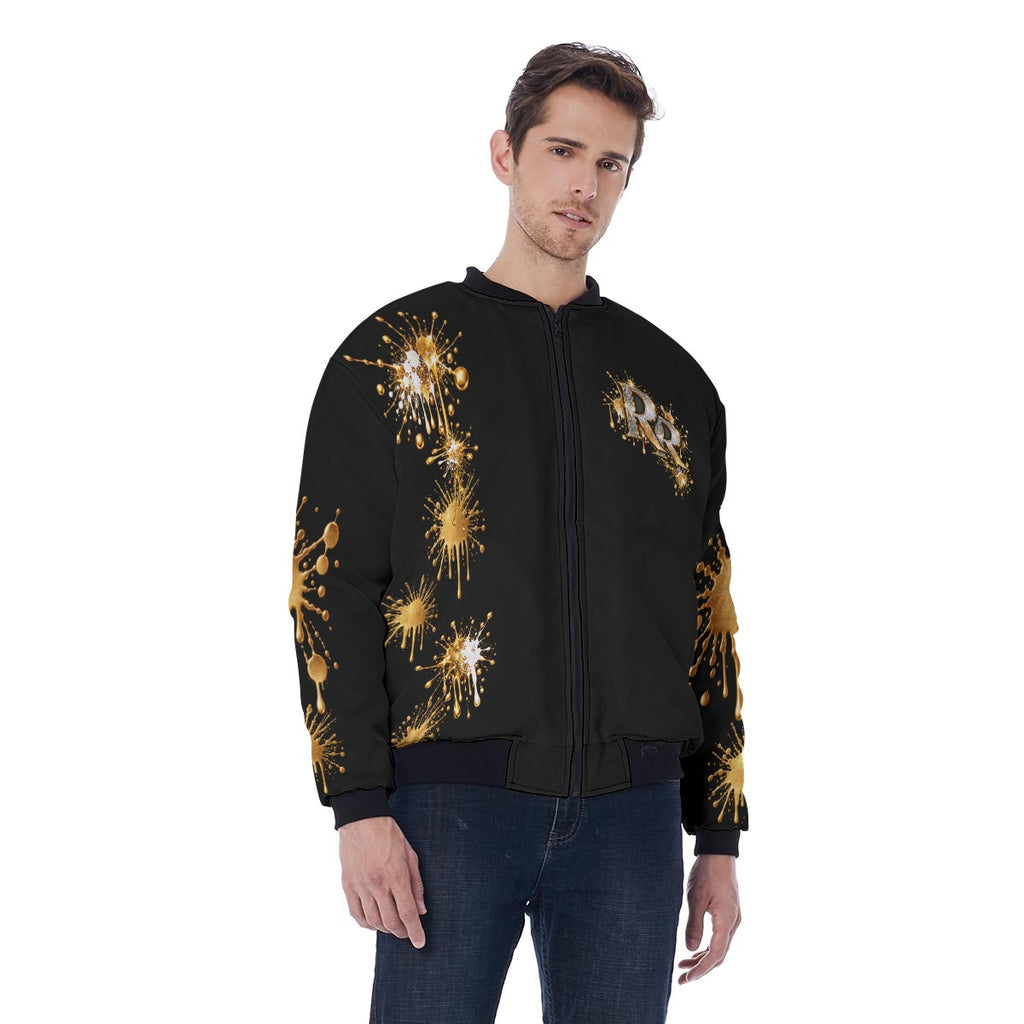 Raw & Ruthless Men's Bomber Jacket Without Sleeve Pocket