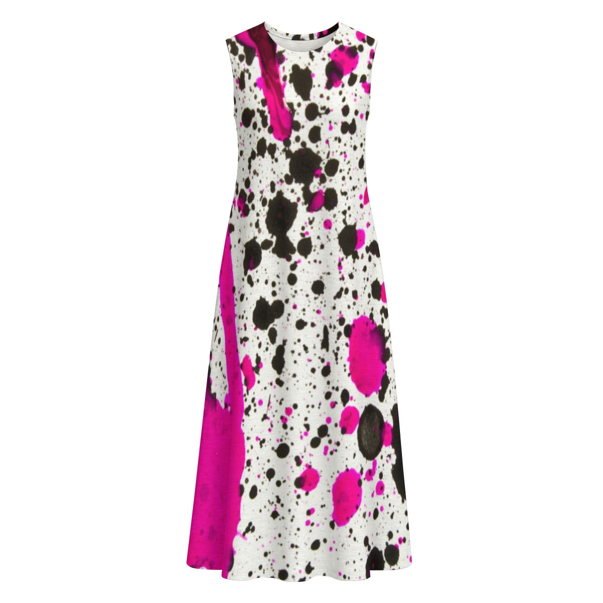 Chic Women's Sleeveless Dress With Pocket|140GSM Slub Cotton