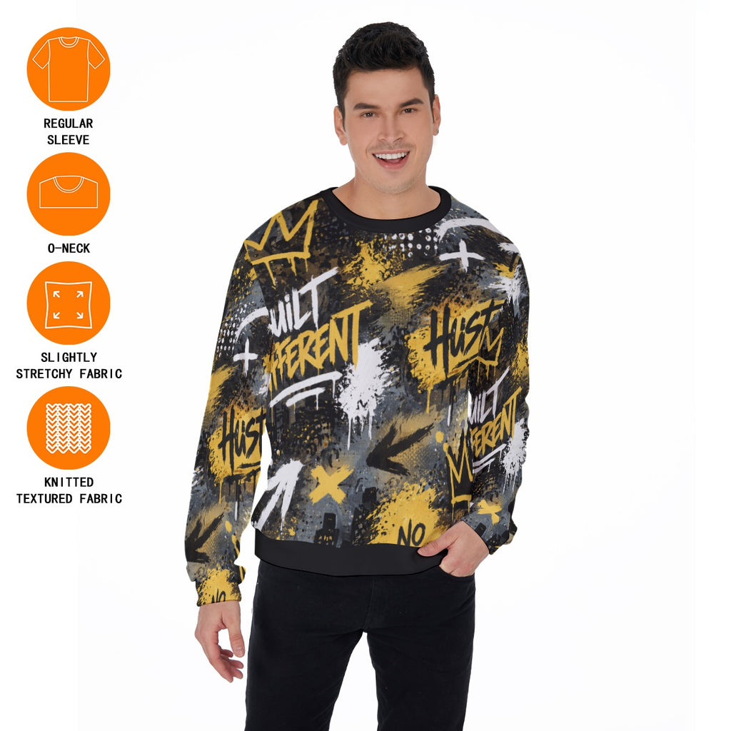 All-Over Print Men's Sweater