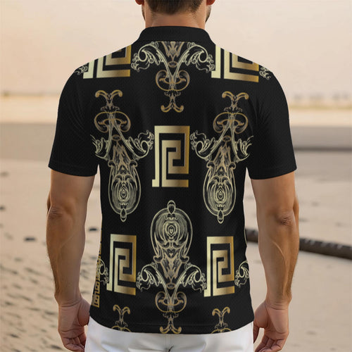 All-Over Print Men's Polo Shirt