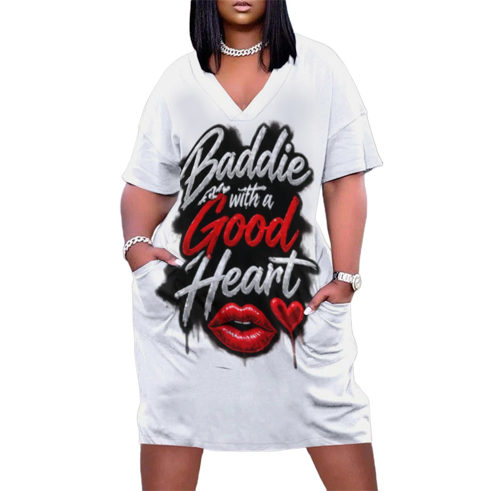NDO & Co. Baddie with a Good Heart Pocket Dress