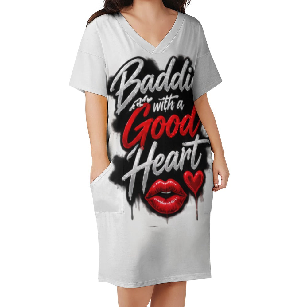 NDO & Co. Baddie with a Good Heart Pocket Dress