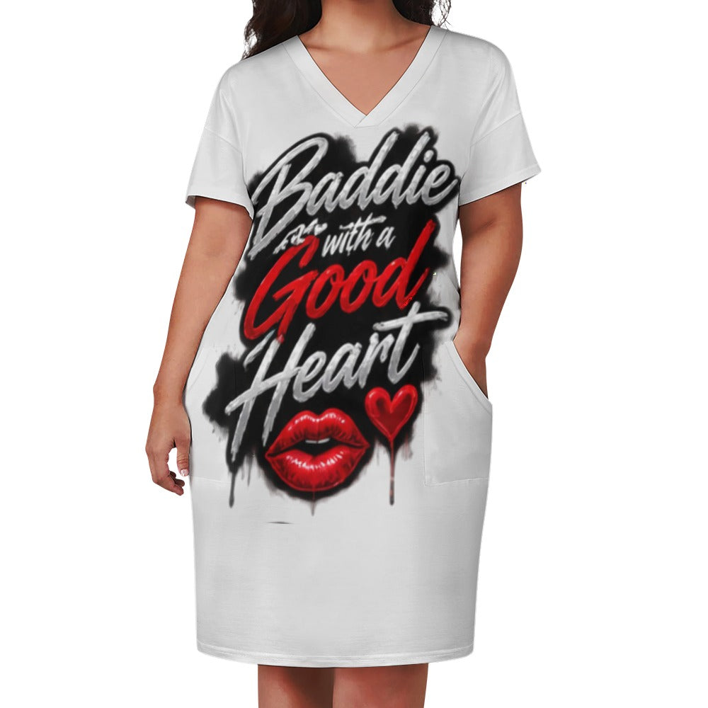 NDO & Co. Baddie with a Good Heart Pocket Dress