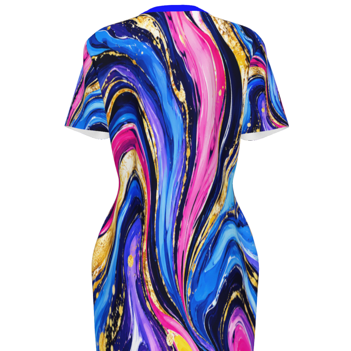 MultiColor Swoosh Bodycom Dress