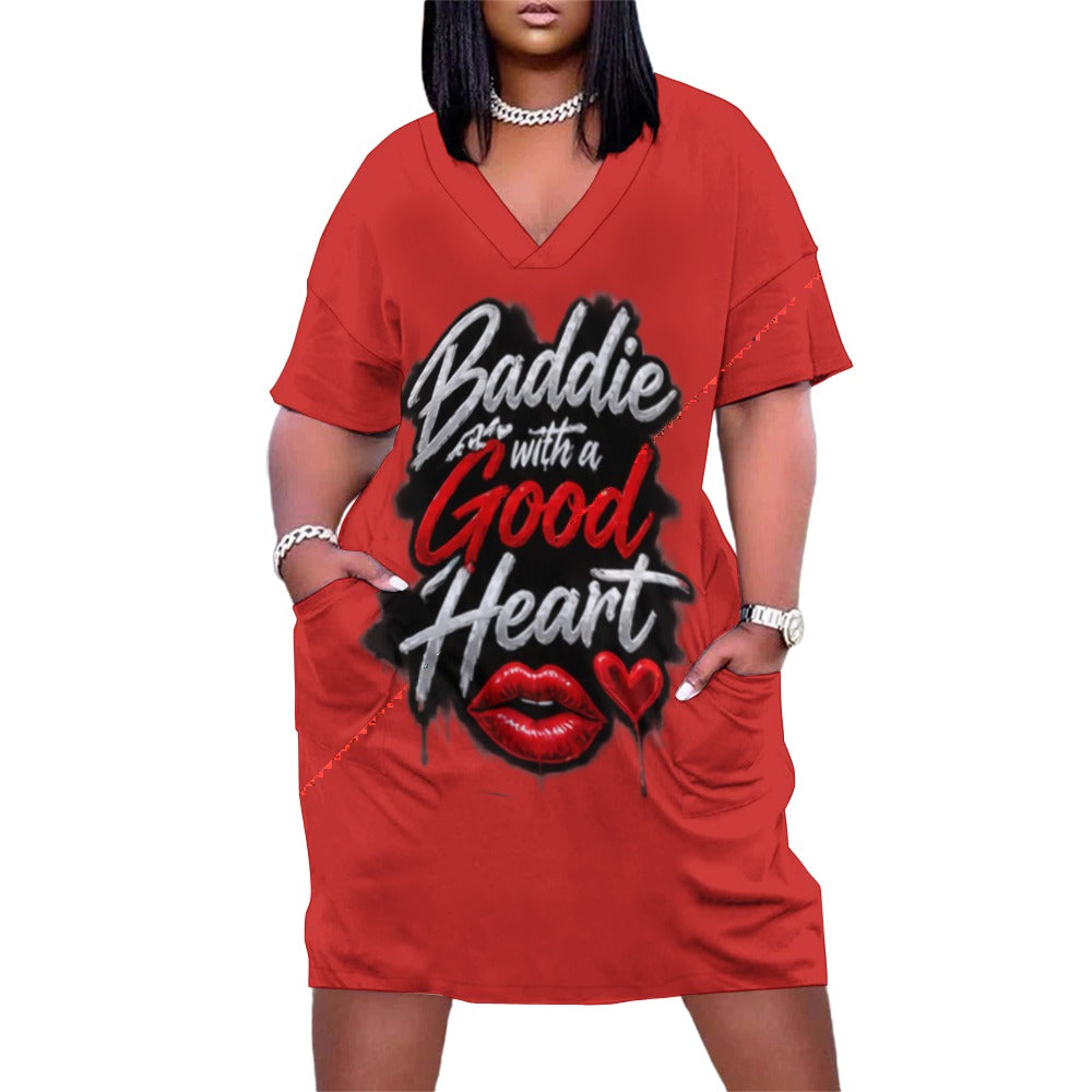 NDO & Co. Baddie with a Good Heart Pocket Dress