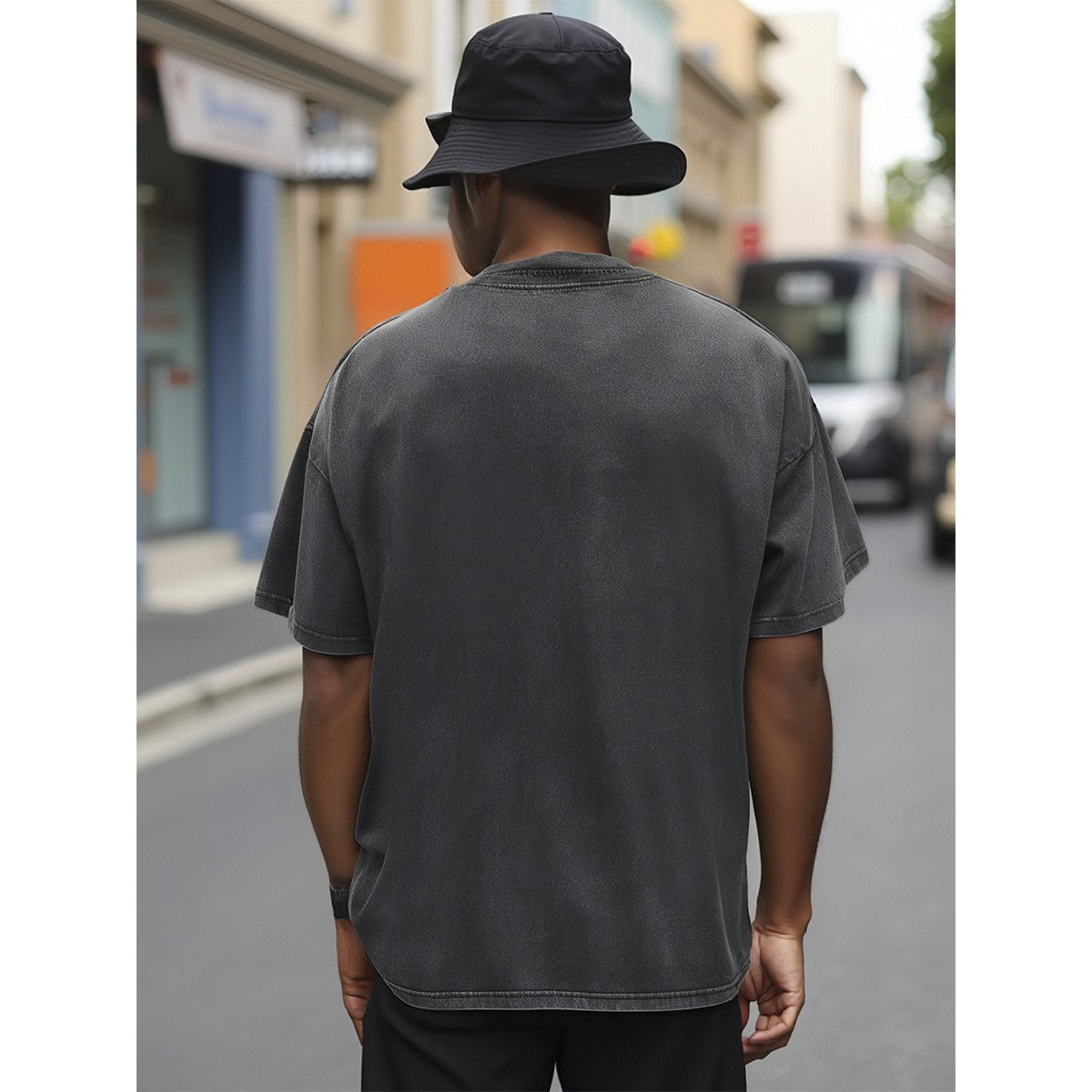 Unisex Heavyweight T-shirt Printed in USA| 230GSM Front  DTG
