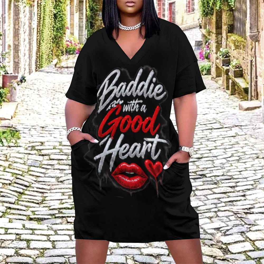 NDO & Co. Baddie with a Good Heart Pocket Dress