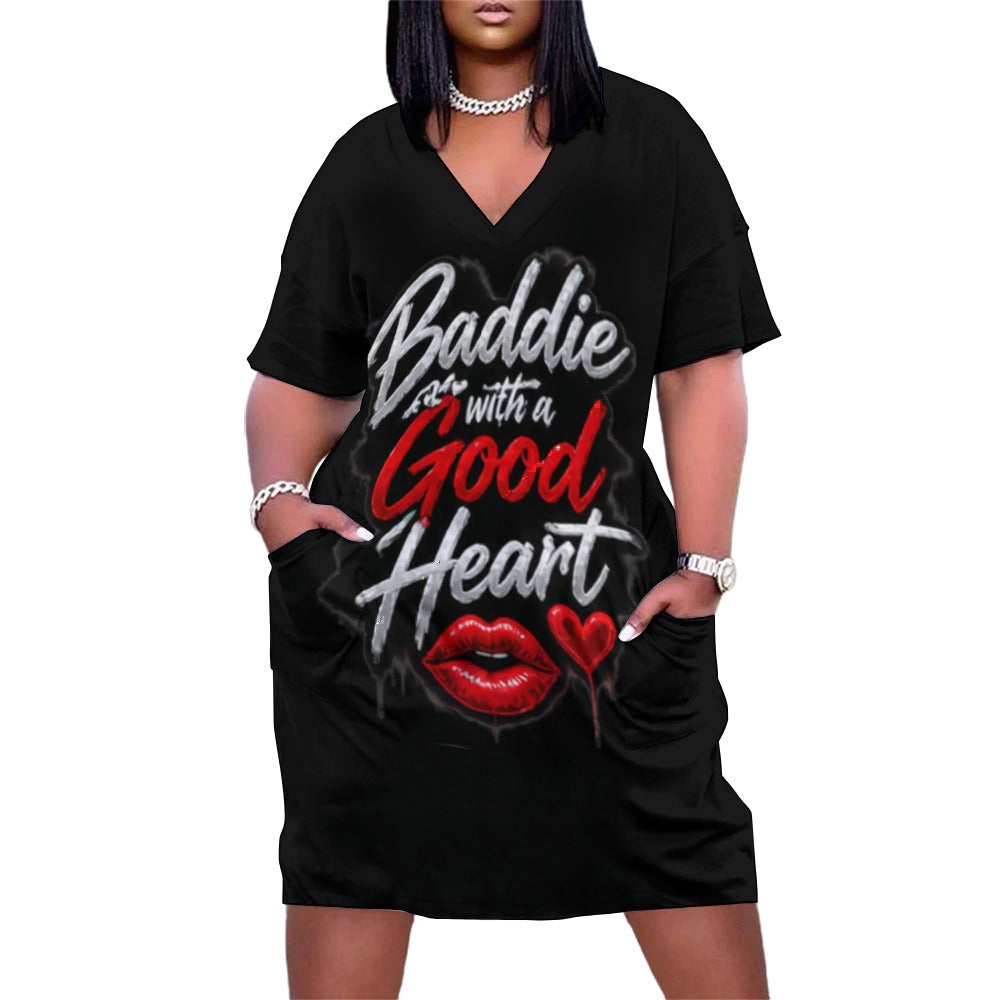 NDO & Co. Baddie with a Good Heart Pocket Dress