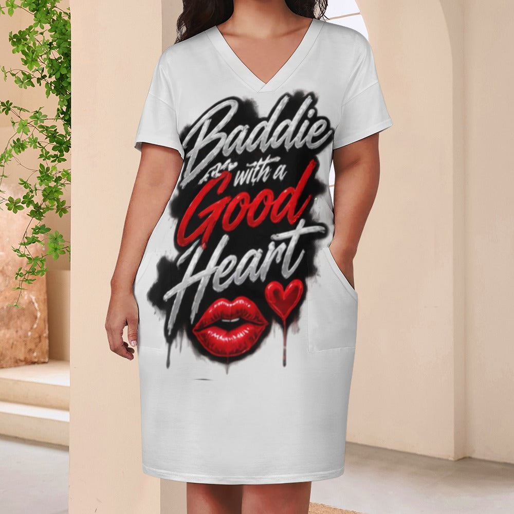 NDO & Co. Baddie with a Good Heart Pocket Dress