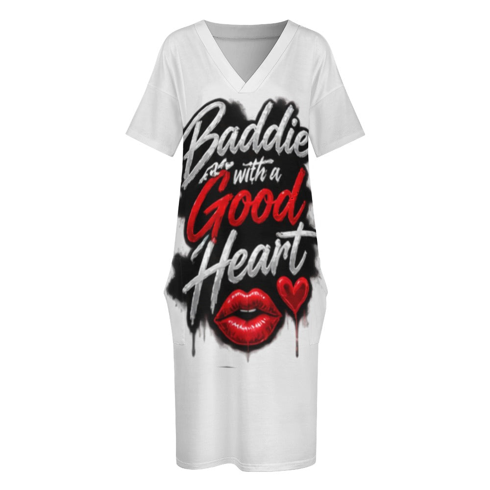 NDO & Co. Baddie with a Good Heart Pocket Dress